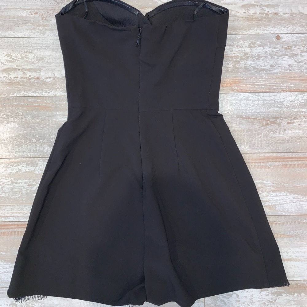 Like new! Bebe Black Strapless Romper - Picture 4 of 6